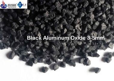1 - 3 مم / 3 - 5 ملم أكسيد الألومنيوم الأسود جلخ تنصهر الألومينا المواد المضادة للانزلاق